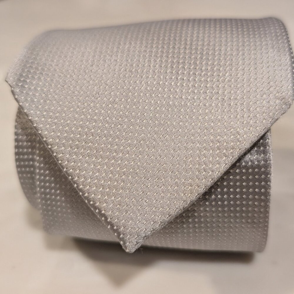 DKNY Silver Men's Necktie